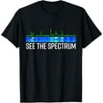 thumbnail image 1 of See the Spectrum Analyzer Waterfall Display Funny HAM Radio T-Shirt, 1 of 4