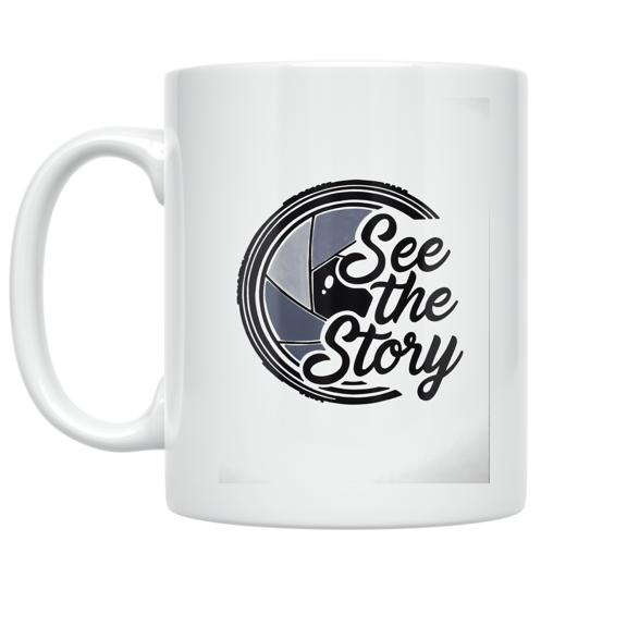 See the Story Photographer Camera Design - Photography Lover - 11 oz Ceramic Coffee Mug