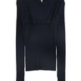 thumbnail image 1 of SeeByChloe Womens Ruffle Pullover Sweater, Blue, Large, 1 of 1