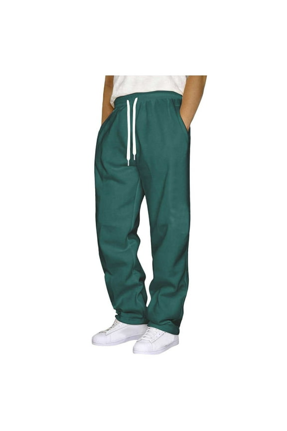 Mens Outdoor Pants Soft Fabric Freedom of Movement Camping Hiking Adventure Trekking Climbing Durable Casual Gear, Dark Green XXXL