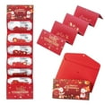 thumbnail image 1 of Seebayas Christmas Money Gift Card Holder with 6 Slots - Festive Red Envelope for Cash, Gift Cards & Small Bills - Portable Holiday Party Favor for Christmas, Birthdays, Celebrations, 1 of 9