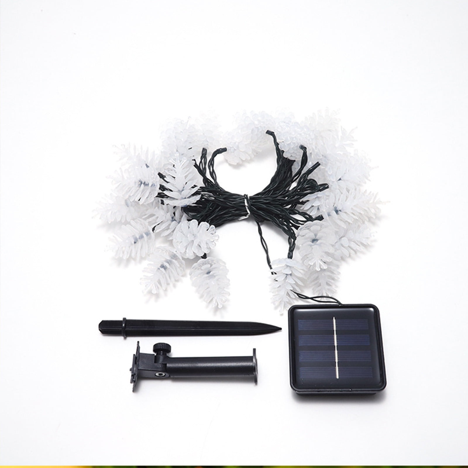 Seebayas Solar String Pinecone Lights Outdoor Christmas Light