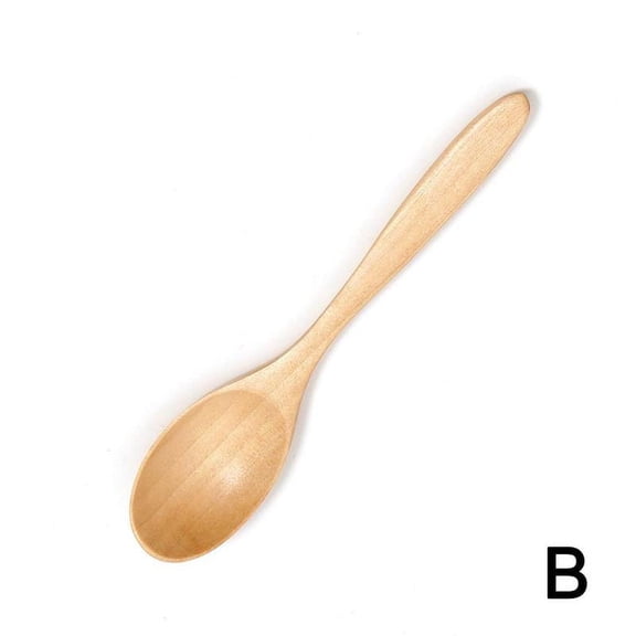 Seebee Long Handled Wooden Soup Spoon Bamboo Wood Kitchen Tool Cooking Utensil W2
