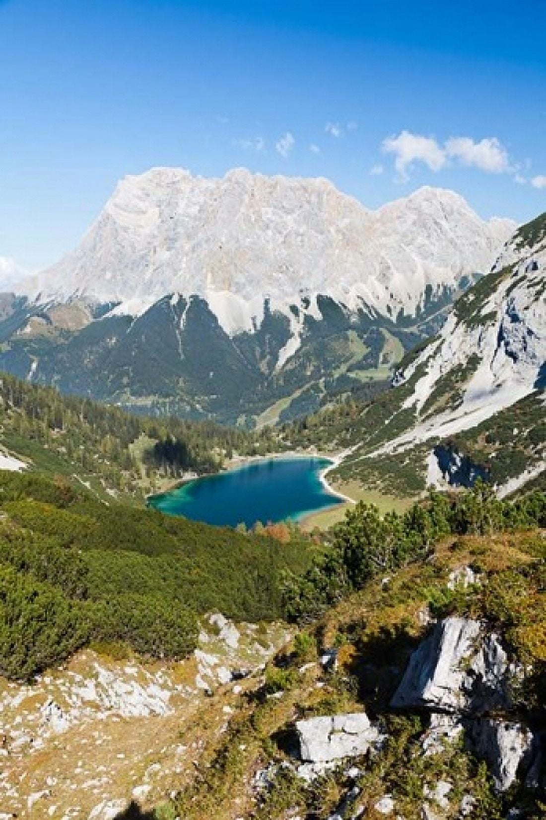 Seeben Lake Mieminger Mountains Canvas Art - Martin Zwick DanitaDelimont (24 x 36)