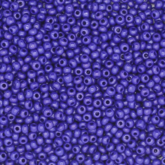 Seed Beads Dark Blue Opaque 10/0 Czech Glass Full Hank Pack