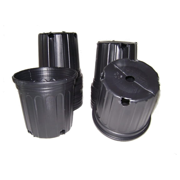 Seed Kingdom 50 New Plastic Nursery 1 Gallon Trade Pot ~ Holds 0.66 Gal