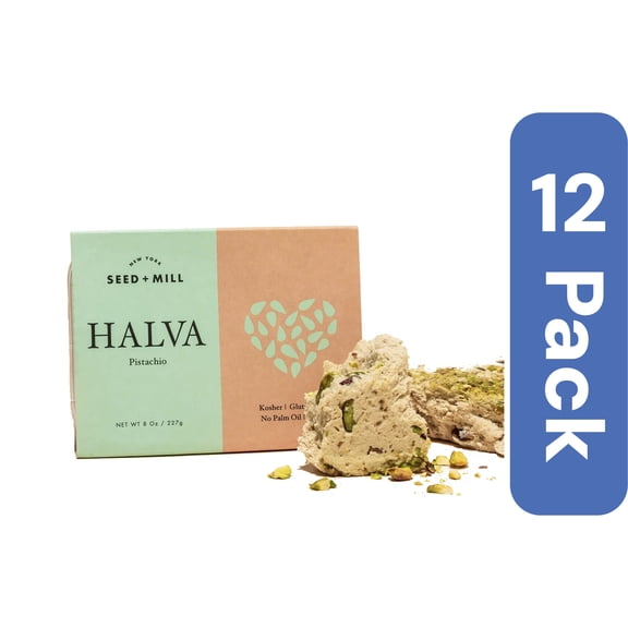 Seed & Mill Pistachio Halva 8 oz (Pack of 12)