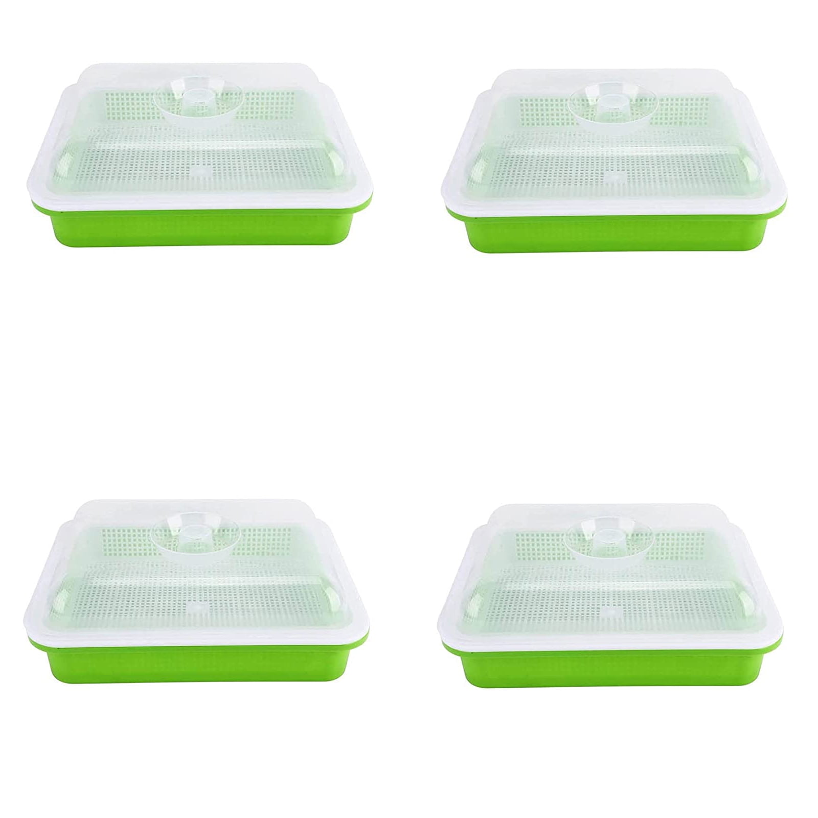 Seed Sprouter Trays with Lids, Microgreens Growing Trays Nursery Tray Seed Germination Tray