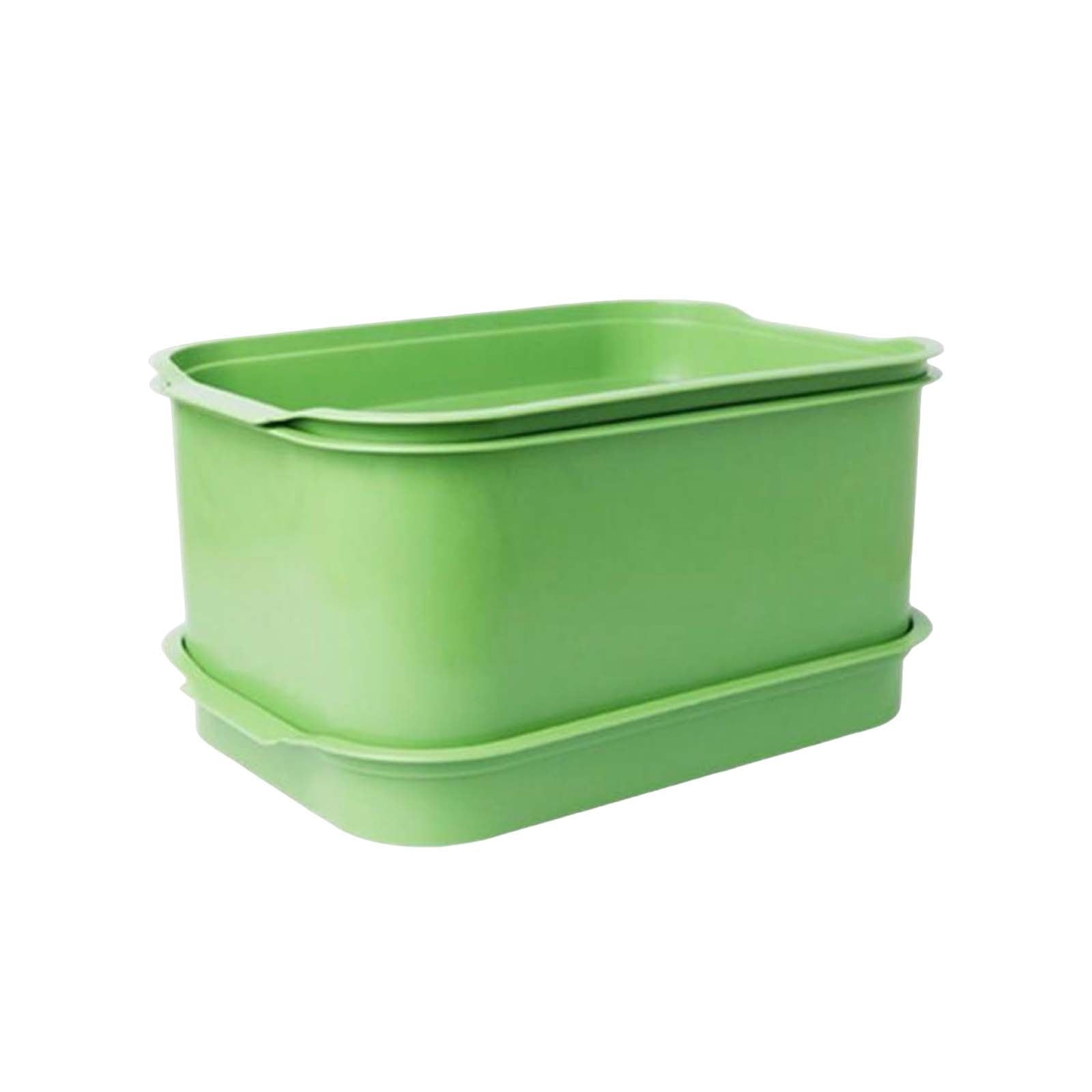 4-Tier Seed Sprouting Kit With Drain Holes And Drain Tray, Upgrade Stackable Microgreens Fresh Organic Bean Seed Sprouter Tray Ripple Soil-Free Sprouter Tray For Beans Alfalfa Seeds