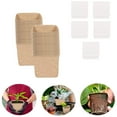 thumbnail image 1 of Seed Starter Kit, 100-Cell Peat Pots with 50 Plant Labels, Biodegradable Pulp Seedling Trays for Gardening, 1 of 8