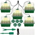 thumbnail image 1 of Seed Starter Tray with Grow Light & Humidity Dome - USB-Powered Indoor Greenhouse Mini Propagator Station, Durable Plastic Construction for Home Gardening, Plant, 1 of 12