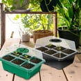 thumbnail image 1 of Seed Starter Tray with Grow Light Seed Starting Kits Seed Trays Seed Starter Tray with Dome 6-Hole Tray with Light Extractor with White Label Nutrient Box Plastic Bowl Rectangular, 1 of 6