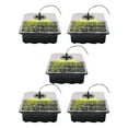 thumbnail image 1 of Seed Starter Tray with LED Light - Seed Starter Tray with Elevated Lid, Thicken Seed Starting Trays Kit with Adjustable Humidity Vent, Plant Grow Kit with Adjustable Humidity Vent for Mini Greenhouse, 1 of 6