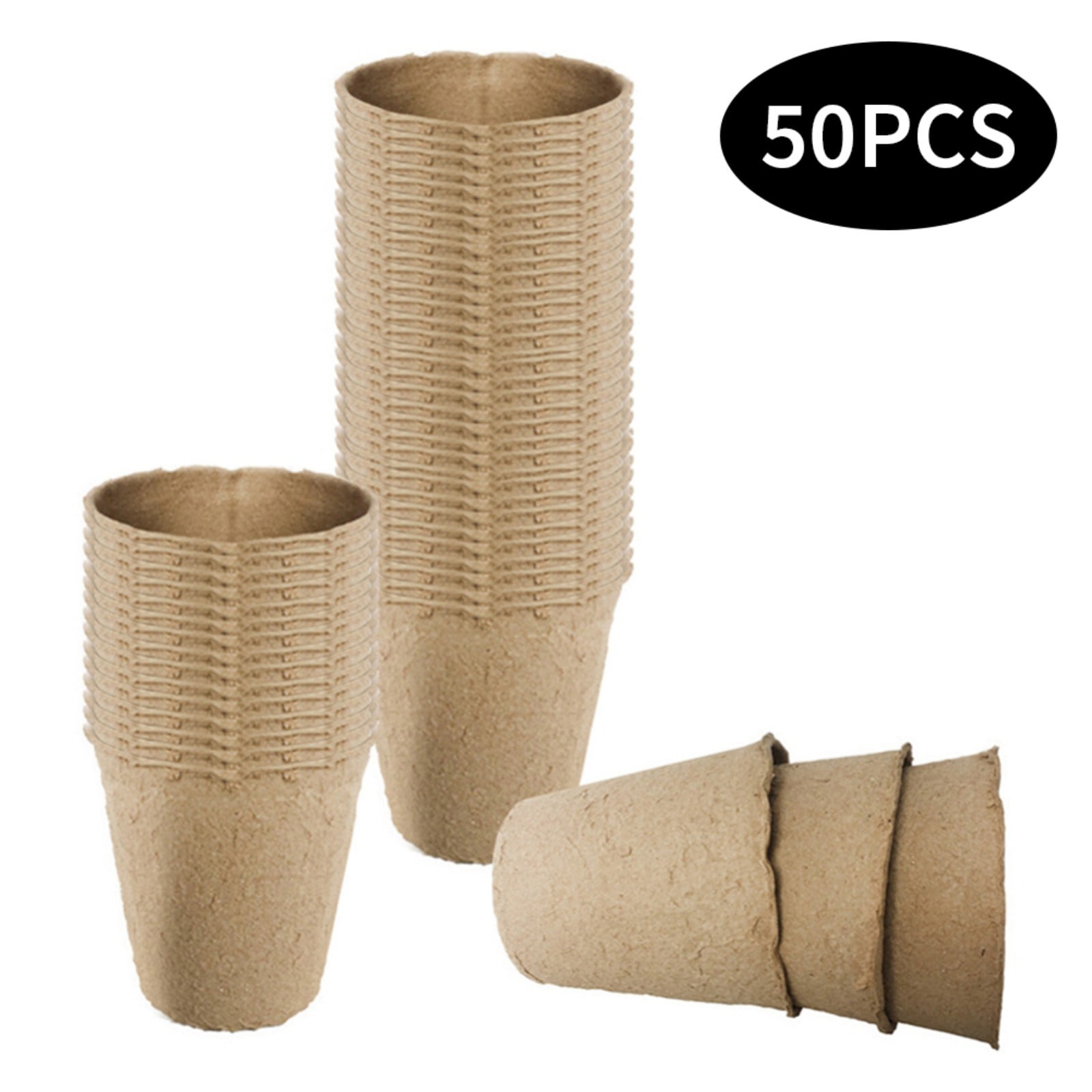 Keplin 96 Pack Biodegradable Planting Pots For Seeds 5x6cm