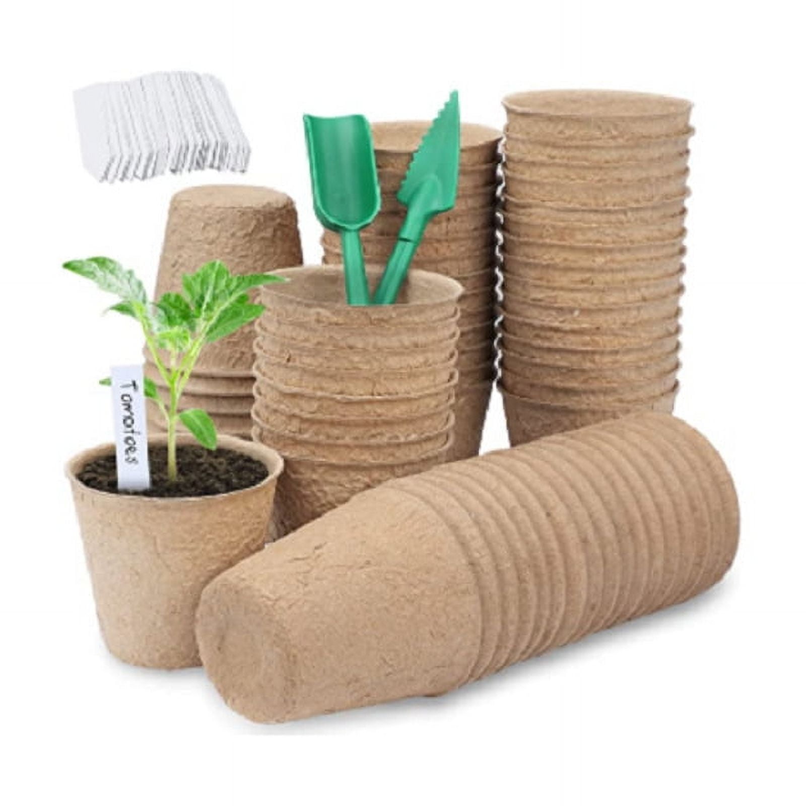 Seed Starter Tray Pots – Pulp Planting Cups for Seed Germination ...