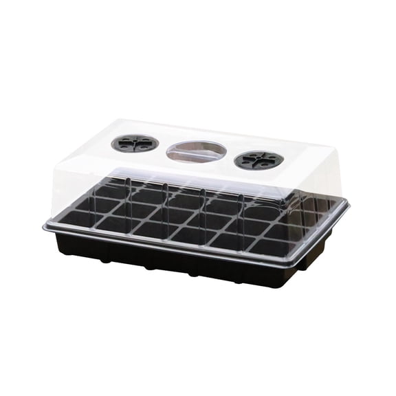Seed Starter Tray Seed Starter Kit with Humidity Dome (24 Cells Total Tray) Seed Starting Trays Plant Starter Kit and Base Mini Greenhouse Germination Kit for Seeds Growing Starting