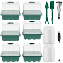 Seed Starter Tray with Humidity Adjustable Seed Starter Kit Versatile Seed Starter Kit Reusable Seedling Starter Trays Set for Home Usage