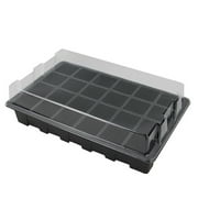 Seed Starter Trays, 24 Cells Per Tray Seed Starter Kit with Adjustable Humidity Dome and Base Indoor Greenhouse Mini Propagator for Seeds Growing Starting