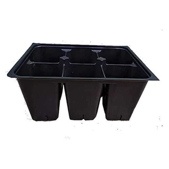 Seed Starter Trays 300 Cell - Extra Large Deep Seedling Starter Kit - 50 Trays with 6 Cells Each - Plant Germination Tray for Starting Vegetables, Flowers, Herbs - Durable Reusable Seed Starter