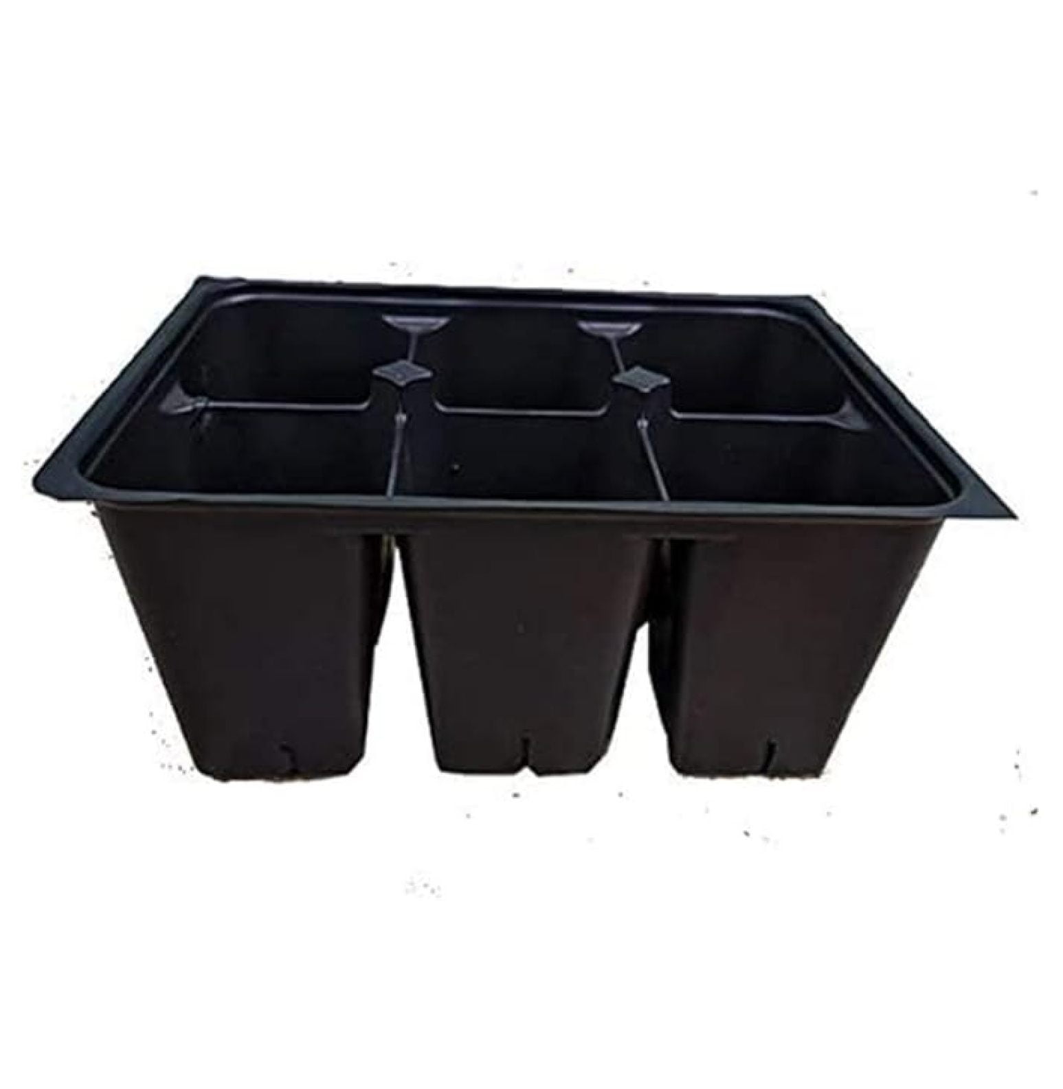 Seed Starter Trays 90 DEEP Extra Large Cells Total (15 Trays of 6 Cells Each) + 16 Labels