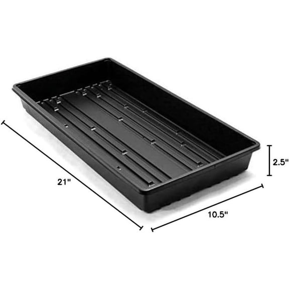 Seed Starting Trays (Qty. 5) Germination Trays are Solid No Drain Holes, Starting Cuttings, Cloning