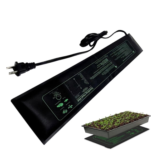 Seedling Heat Mat Waterproof Hydroponic Heating Pad, Germination & Greenhouse Use Seedling Heating Pad, Temperature Control & Energy Efficient Heating Pad 4x20 Inch 1Pcs