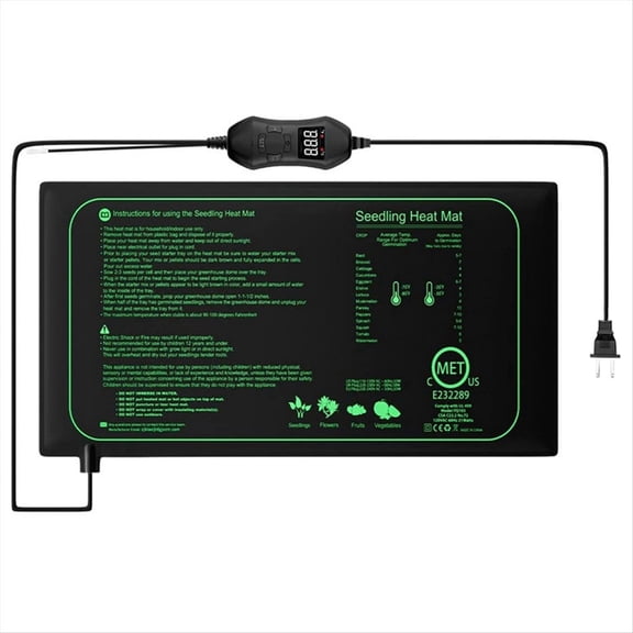 Seedling Heat Mat for Indoor Home Gardening Seed Starting, Plant Heating Pad, Warm Germination Hydroponic US PLUG,1 x seed heating mat