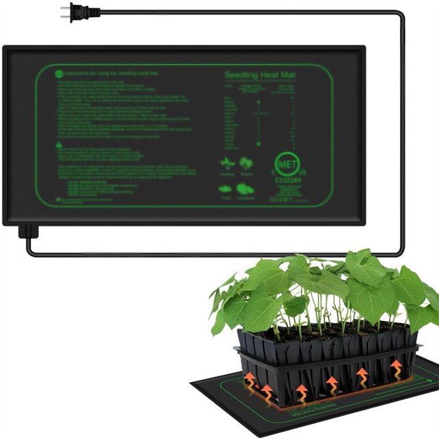Seedling Heat Mat for Seed Starting, 10" x 20.75" Waterproof Heating