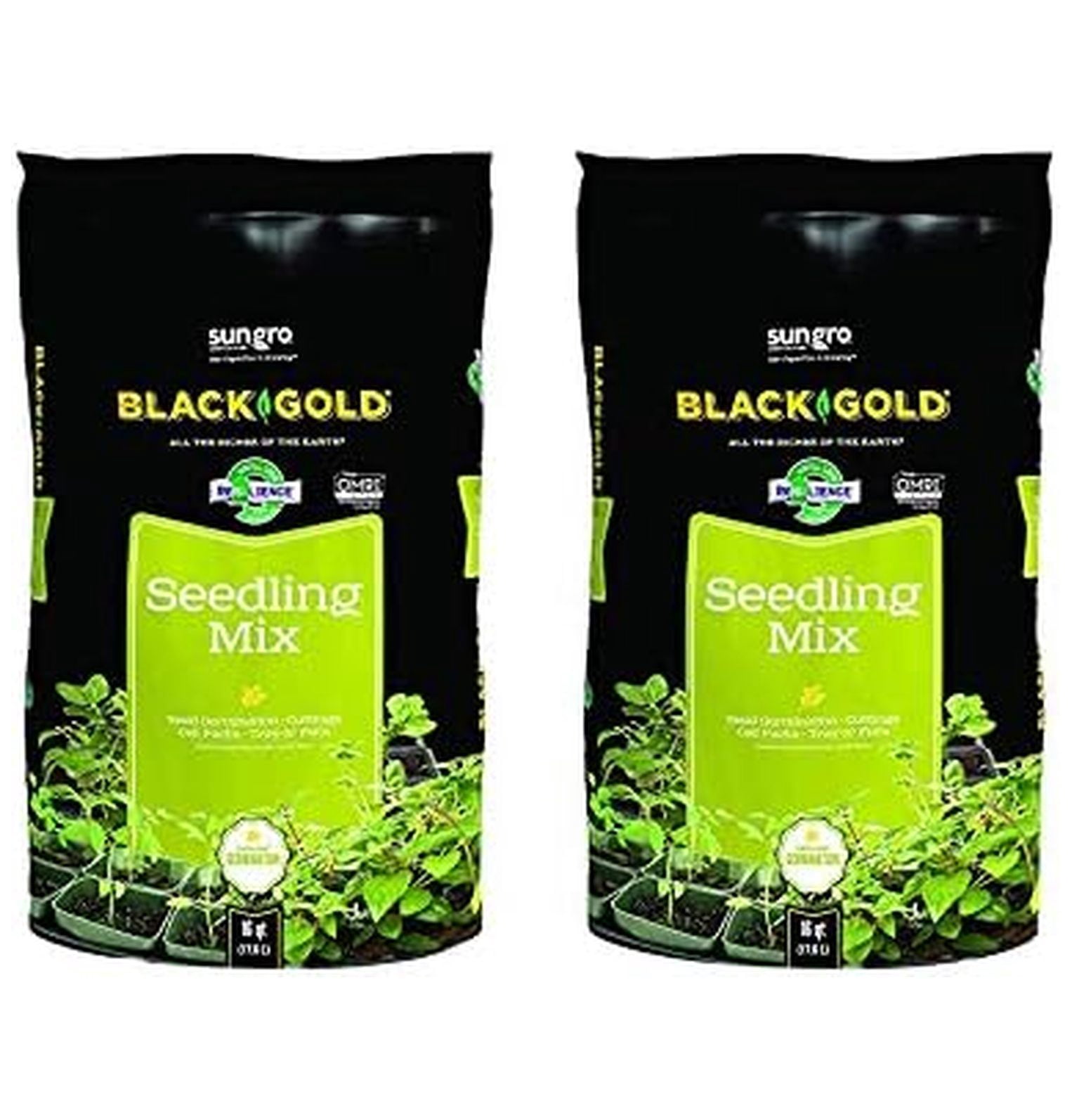 Seedling Mix 16 Qt Black - Seed Starting Soil for Indoor & Outdoor Use, Potting Mix for Seeds, Seed Starter Mix for Vegetables, Flowers, Herbs, Peat Moss Based