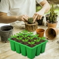 thumbnail image 1 of Seedling Starter Trays,Plant Germination Trays,12-Cell Silicone Seed Starting Tray With Humidity Dome,Reusable Mini Greenhouse Germination Kit With Drainage Holes For Seed Growth.(Green), 1 of 8