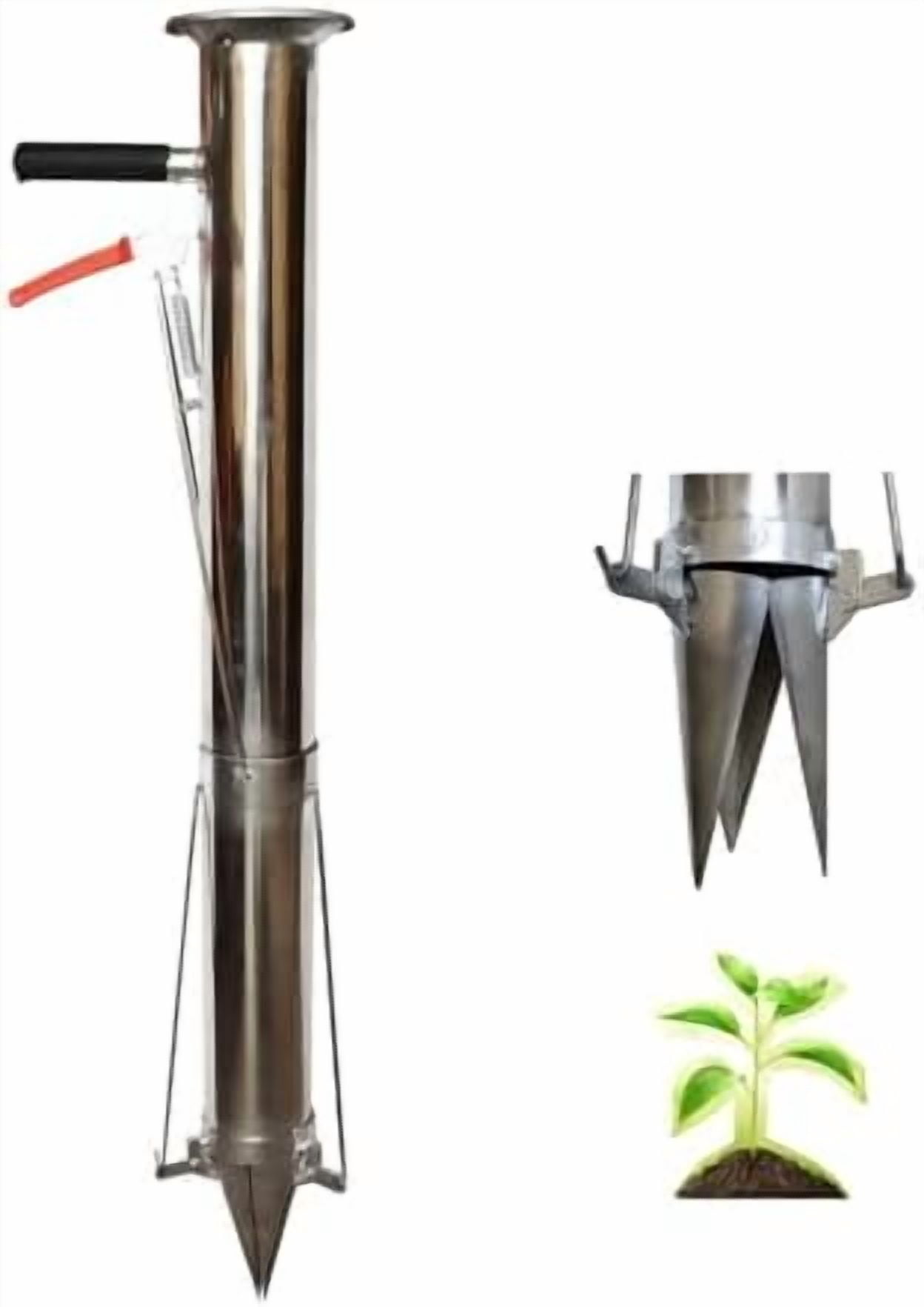 Direct Planting Tools Seedling Transplanting Bulb Planter Tool Long Handle, Vegetable Young ...