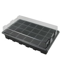 Seedling Trays Seed Starter Tray,Mini Propagator Plant Grow Kit,Seedling Propagation & Plant Growing,Greenhouse with Humidity Vented Domes and Base for Seeds' Starting,Strong Seed Starter Trays
