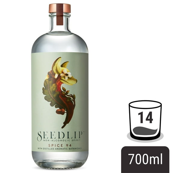 Seedlip Spice 94 Non-Alcoholic Spirit, Calorie Free, Sugar Free | Spirit Alternative, Non-Alcoholic Cocktails, 23.7 fl oz (700ml)
