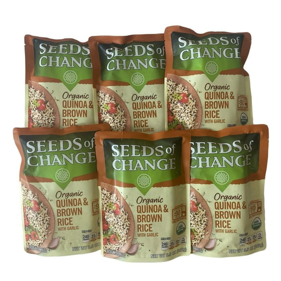 Seeds of Change Organic Quinoa Rice With Garlic 8.5 oz Each Pack Of 6