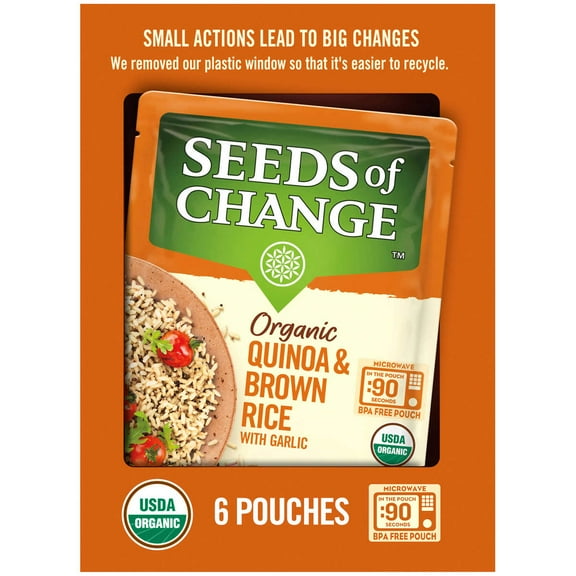 Seeds of Change Organic Quinoa and Brown Rice, 8.5 Ounce (6 Count)