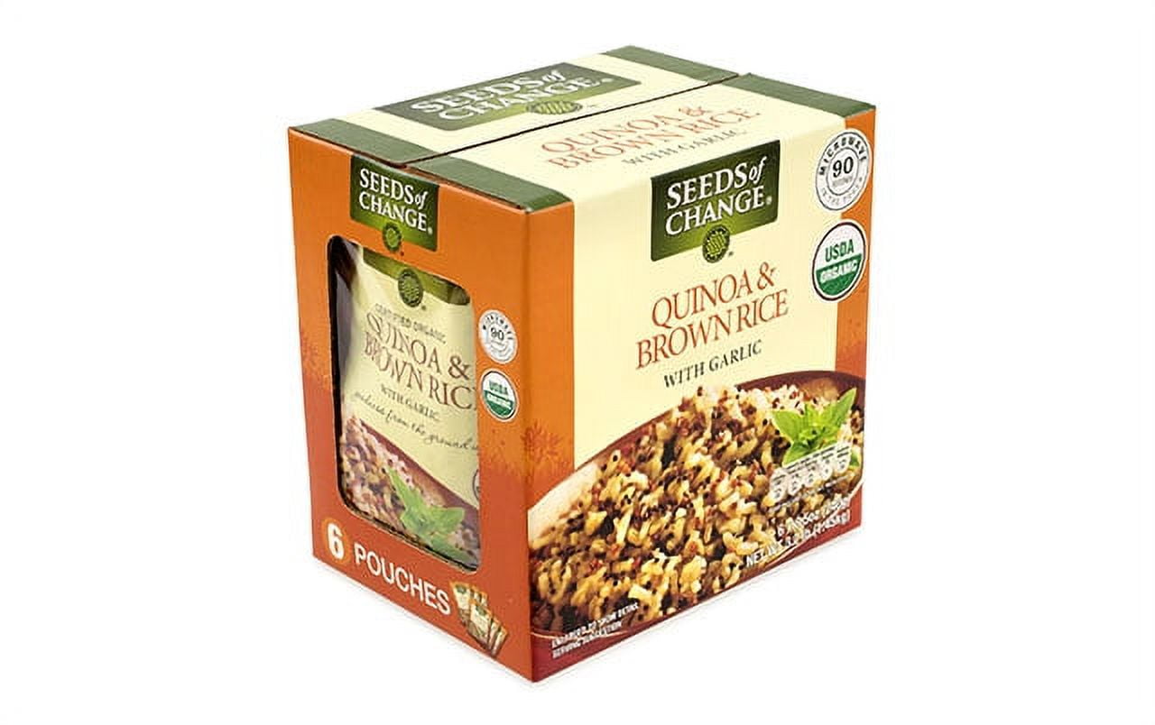 Seeds of Change Quinoa & Brown Rice with Garlic, 8.5 oz, 6 Ct