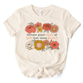 thumbnail image 1 of Seeds of Love Mama Floral T-Shirt, White, Natural and Black Retro Tee for Sentimental Mothers, 1 of 11