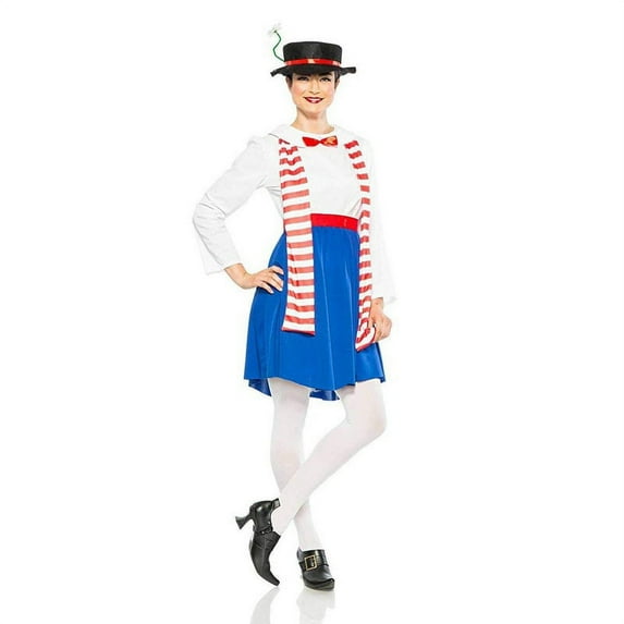Seeing Red English Nanny Poppins Adult Costume - X-Large Female