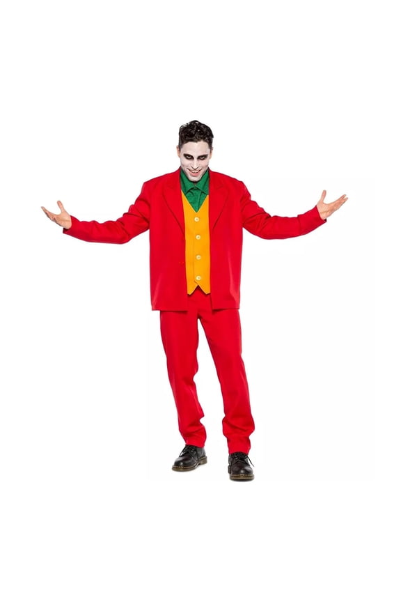 Seeing Red Mens Villain Leisure Suit Costume