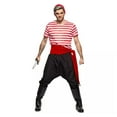 thumbnail image 1 of Seeing Red Pirate Crew Member Adult Costume - Large Male, 1 of 5