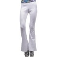 thumbnail image 1 of Women's White 70s Flared Boogie Disco Pants Costume X-Large 12-14, 1 of 2