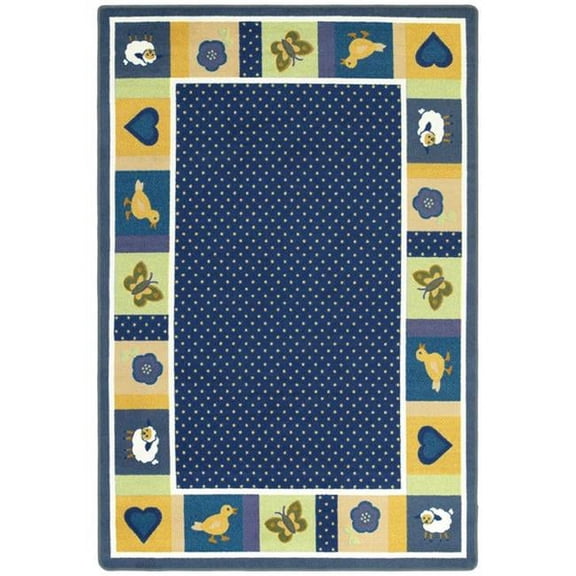 Seeing Spots Bold 7 ft.8 in. x 10 ft.9 in.  WearOn Nylon Machine Tufted- Cut Pile Just for Kids Rug