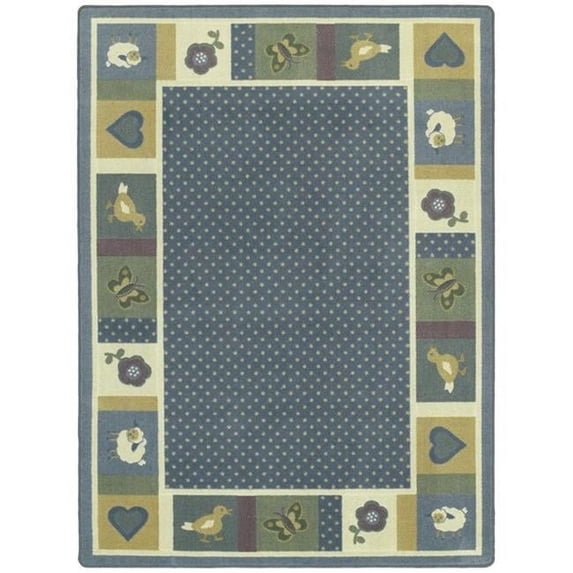 Seeing Spots Soft 7 ft.8 in. x 10 ft.9 in. WearOn Nylon Machine Tufted- Cut Pile Just for Kids Rug