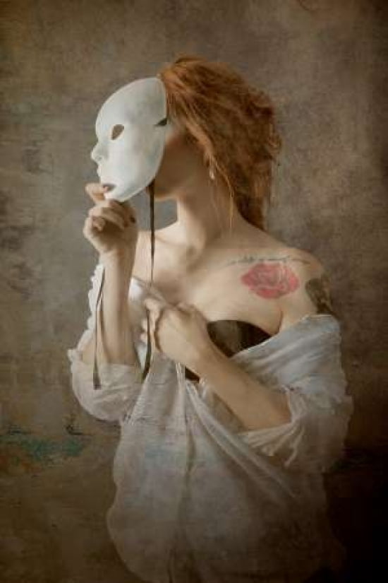 Seeing Through The Mask Canvas Art - Olga Mest (12 x 18)