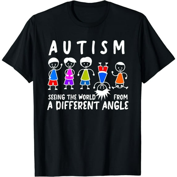Seeing the World From a Different Angle Autism Awareness T-Shirt