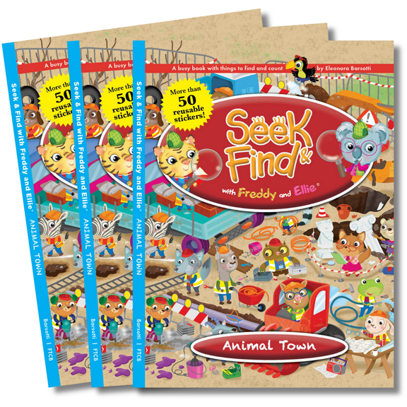 Seek & Find with Freddy and Ellie® Animal Town Book 3 Count