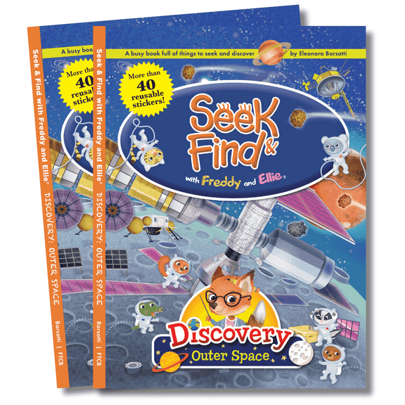 Seek & Find with Freddy and Ellie Discovery Outer Space 2 Book Set