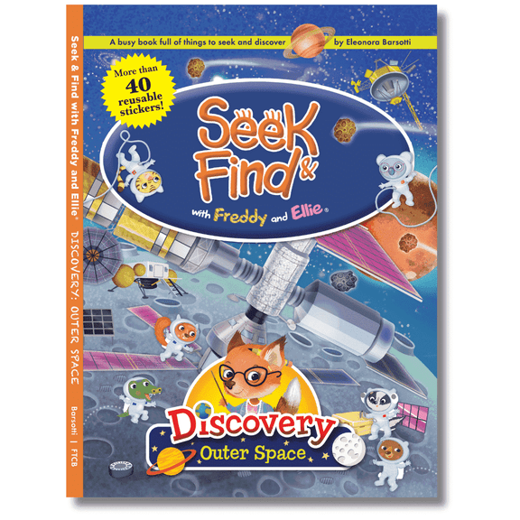Seek & Find with Freddy and EllieĀ® Discovery Outer Space Paperback, 32 Pages
