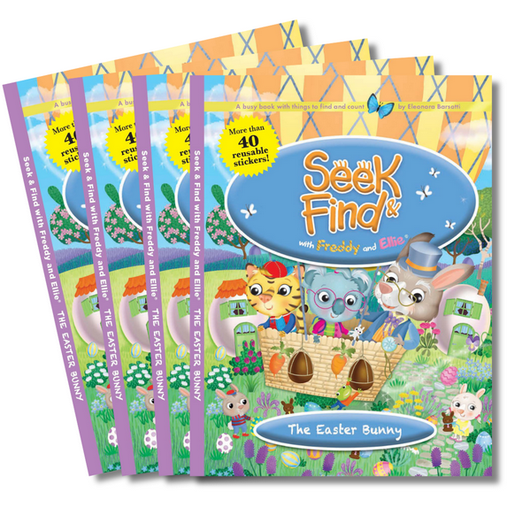 Seek & Find with Freddy and Ellie® The Easter Bunny 4-Book Set