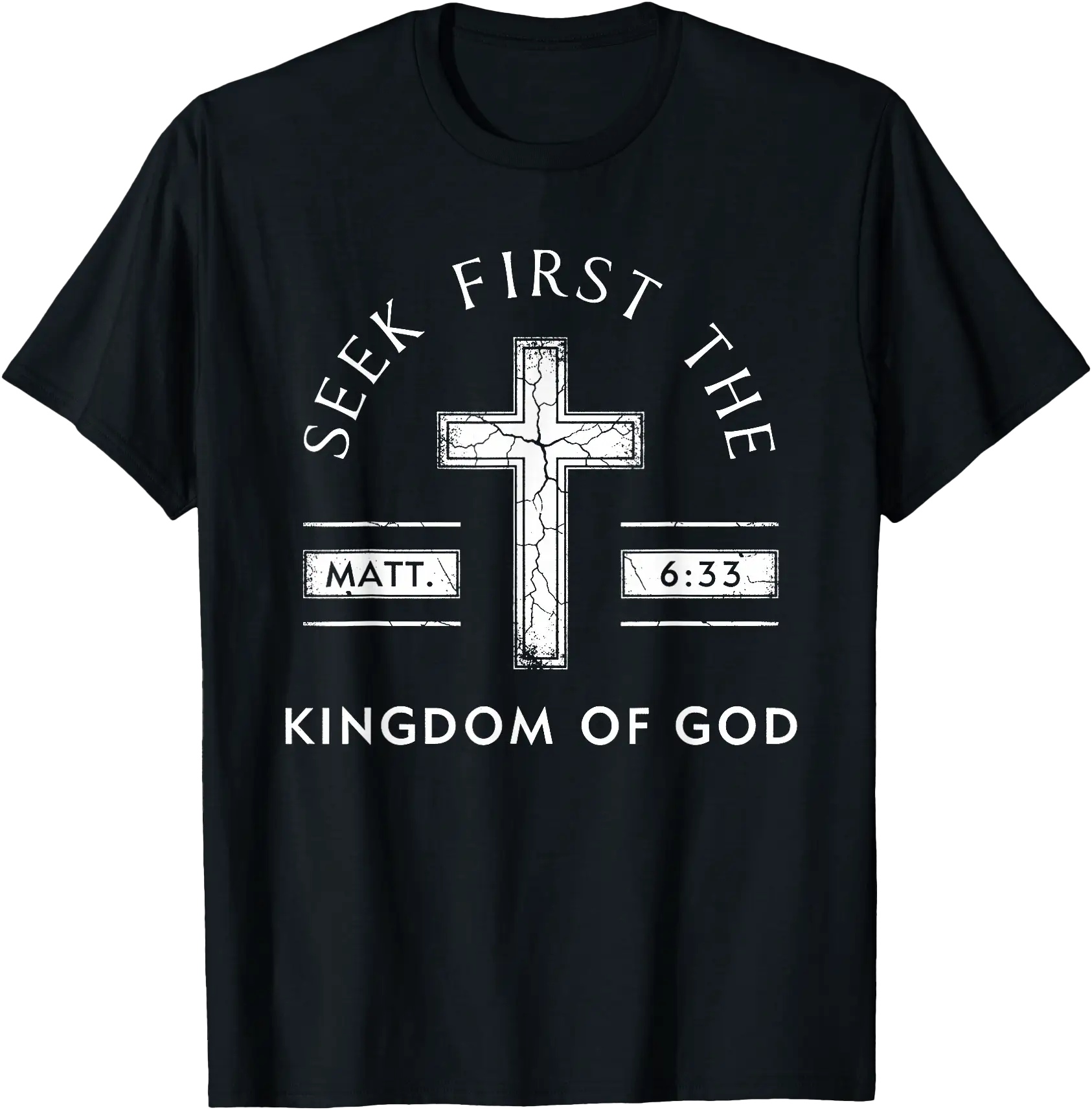 Seek First God Matthew 6 33 Bible Verse Christian Faith Classic Theme T ...
